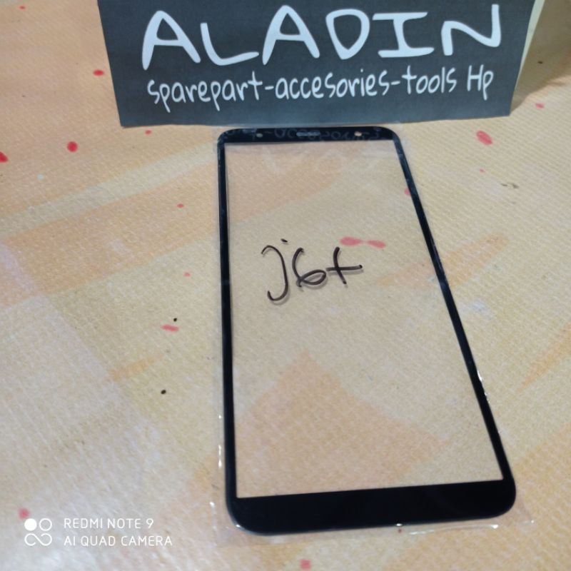Kaca depan pengganti layar depan Lcd Samsung J6 plus original
