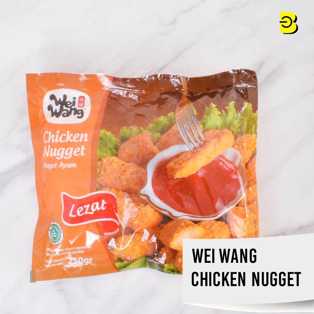 

WEI WANG CHICKEN NUGGET 250Gr BELIDIKITA | WEI WANG NAGET AYAM FROZEN SEGAR