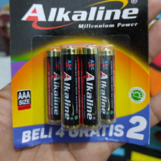 Baterai Battery Abc Alkaline Aaa Isi 6pcs Beli 4 Gratis 2 Shopee Indonesia