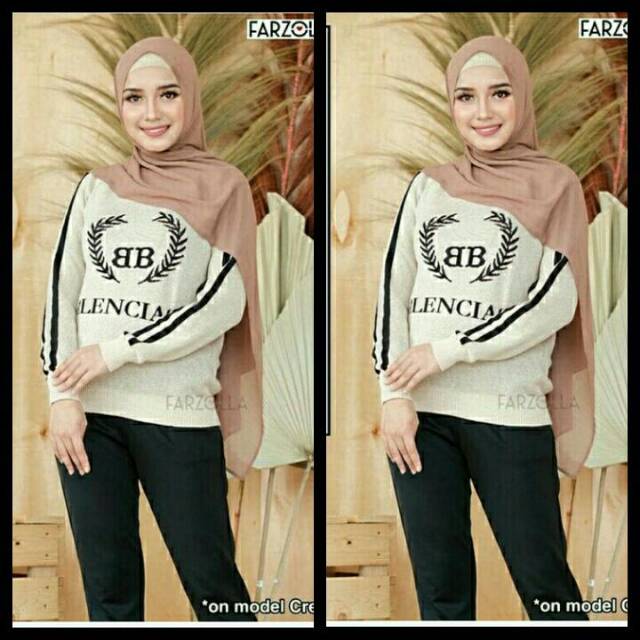 Blouse rajut import balenciaga