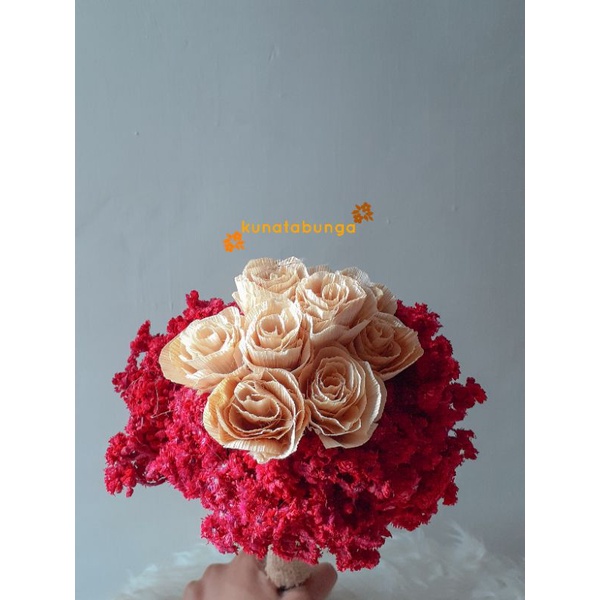 RANGKAIAN BUNGA KERING AESTHETIC | BUKET BUNGA KERING
