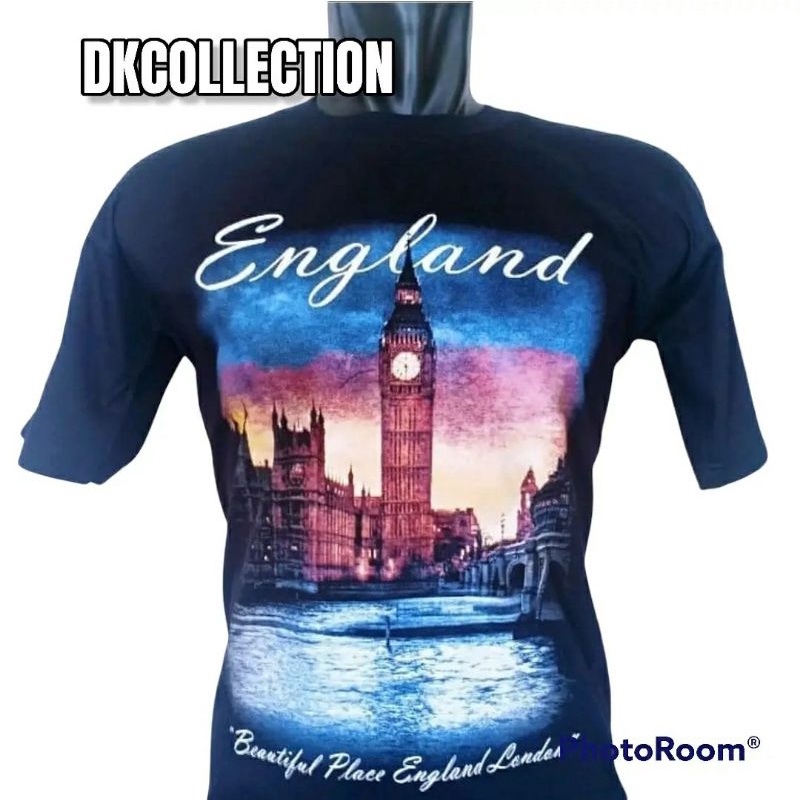 Kaos england hitam kaos london hitam