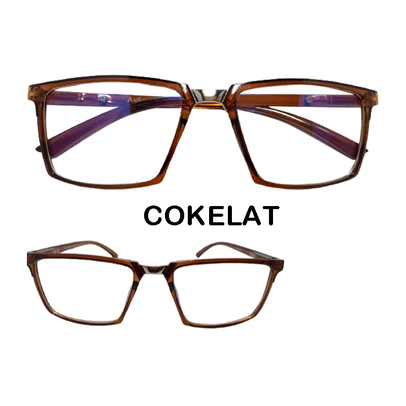 【TERSEDIA &amp; COD】Full rim Frame Kacamata Anti Radiasi Pria Wanita Frame Kotak Warna Warni Classical Anti Biru Light Kacamata Gaya Eyeglasses Kacamata Komputer Kacamata Blueray