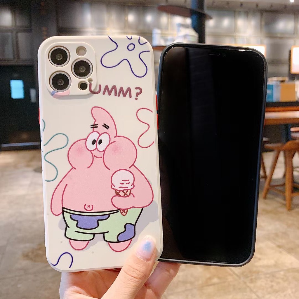 Case Samsung A22 4G A32 4G A22 5G A02 2021 M02 A52 4G/5G A72 4G/5G A02S A03S A51 A32 5G A10 A31 A11 M11 A21S A10S M01S A21 A12 M12 A71 A20 A30 M10S A50 A30S A50S A01Core M01Core F22 M30S M31S M51 F62 M62 Casing Ponsel Bintang Besar SpongeBob Pie-7
