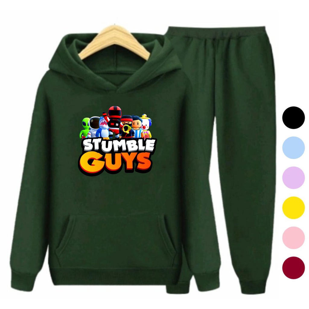 Setelan Sweater Anak + Celana STUMBLE GUYS 04 / Set Sweater Hoodie Anak Laki - Laki Perempuan Kekinian Viral Terbaru