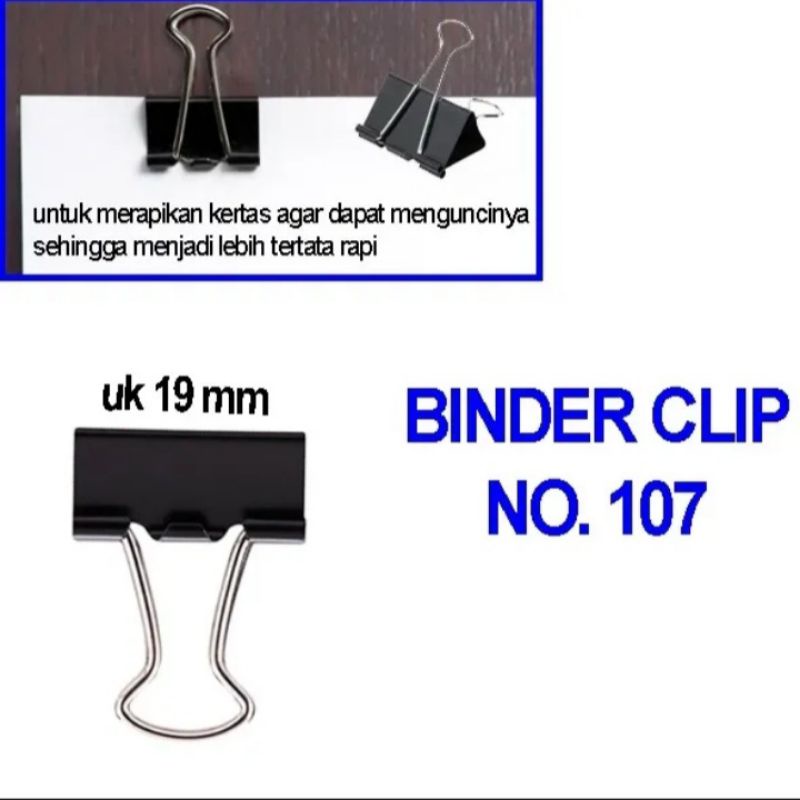 

1 Buah Binder Clips No.107
