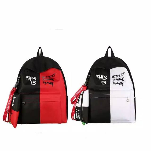 Tas Ransel Backpack Tas Ransel Sporty Tas Olahraga Tas Backpack Ransel sekolah Ransel Pria Ransel Kasual Perjalanan Sekolah Laptop Pria Multifungsi Tahan Air Tas Oxford Ransel Olahraga Luar Ruangan Hitam