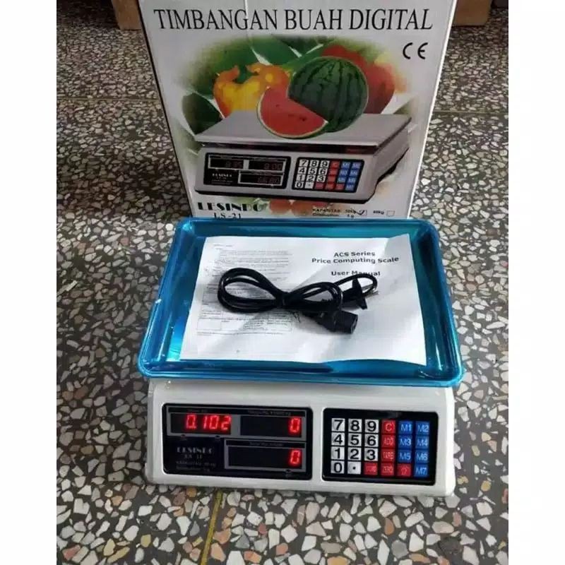 Timbangan Buah 30kg Double Display