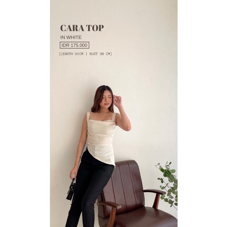 CARA TOP - ATASAN SATIN PREMIUM WANITA