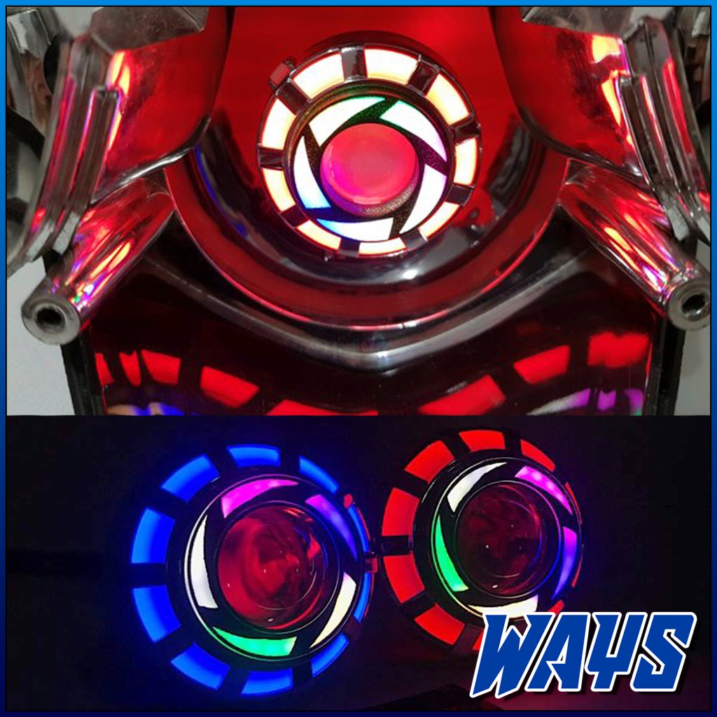 [L141] Lampu Rem Stoplamp Bayonet Projie LED Bulat Mini Rainbow Mobil Motor Variasi Running Kedip