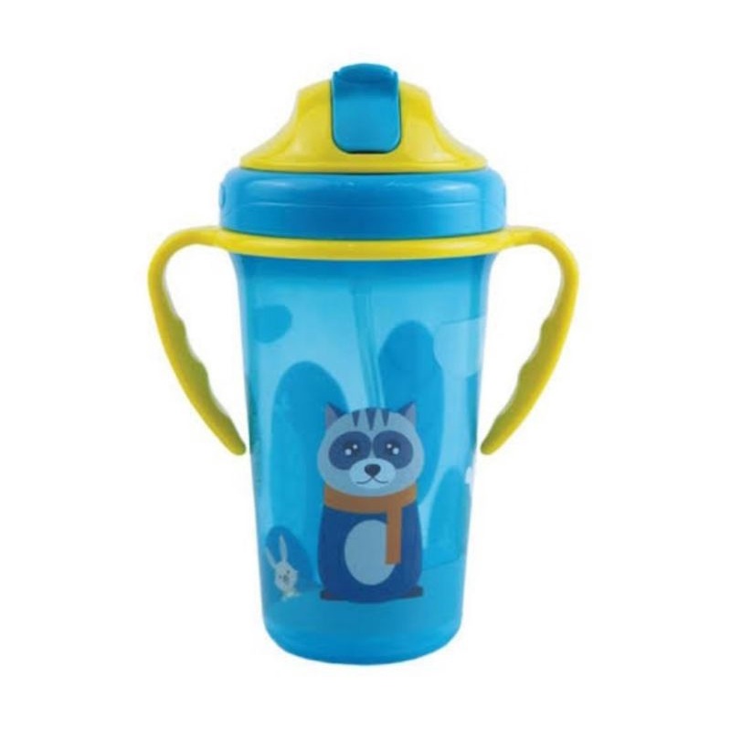 Baby Safe Training Cup With Straw 300 ml (JP020)/Botol Minum Anak