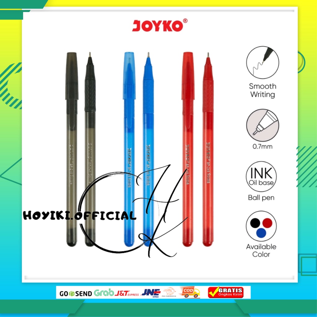 

JOYKO Ball Pen Pulpen Pena Joyko BP-248 Suma 0.7 mm 1 Box 12 Pcs