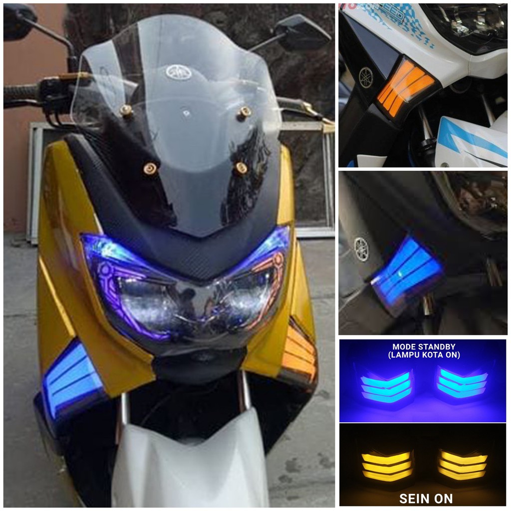 Sen Sein LED Nmax Old Model JPA Tahun 2015 2019 - Sen Led Depan Yamaha Nmax - Sen Led Yamaha N Max 155 Lama