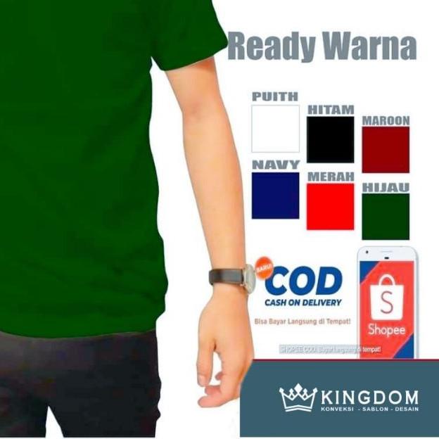 KAOS POLOS COTTON COMBED 28S KENARI
