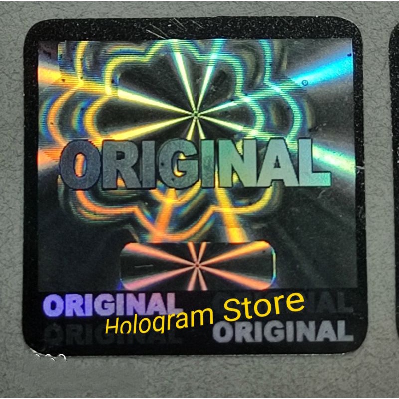 

Stiker hologram original 1.5cm silver
