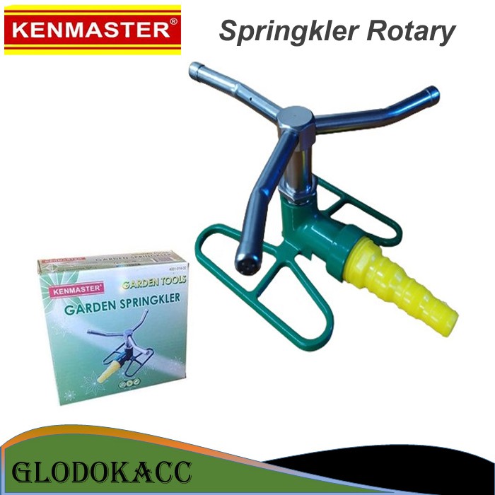 Alat Penyiram Tanaman Otomatis Springkler Rotary / Kenmaster Semprotan Taman Baling baling