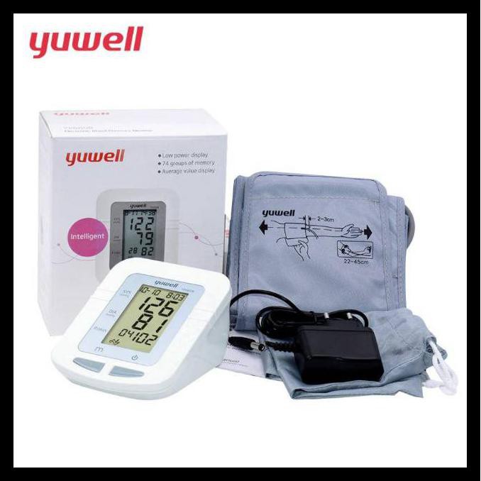 Tensimeter Digital Original Yuwell Ye660B I Ye 660B + Adaptor Garansi Resmi 5 Tahun