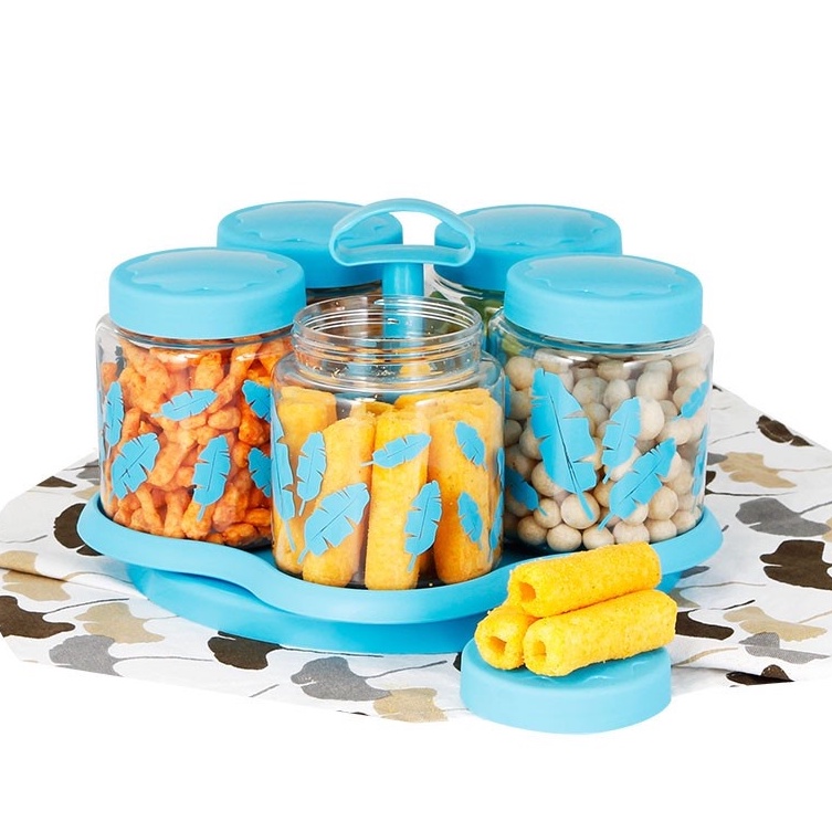 (COD) TOPLES KUE SHABBY CHIC SET PINK SPIN CANISTER CAROUSEL / TOPLES PUTAR / TOPLES KUE LEBARAN