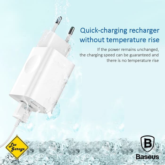 Charger Fast Charging Baseus Quick Charge QC 3.0 24W Original