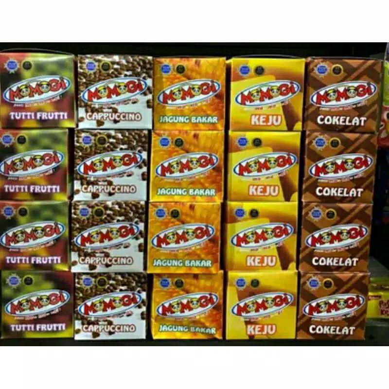 

snack momogi 5gr 1box isi 20biji