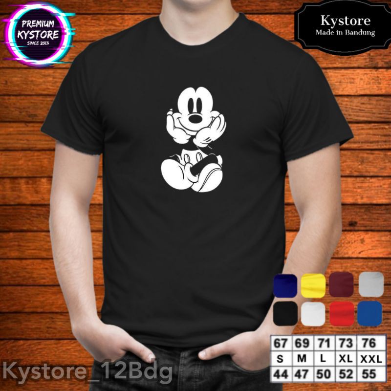 Kaos Anime Motif Mickey Mouse Size S, M, L, XL, XXL - kystore