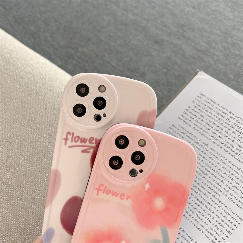 Soft Case Hp Gambar Bunga Tulip Untuk IPhone 12 / 13 / 11promax / X / Xs Max / Xr Mjkn