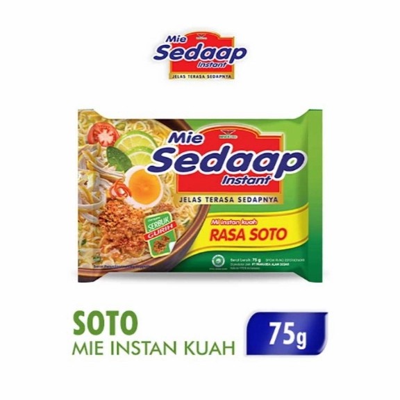 

Sedaap mie instan rasa soto 75 gr