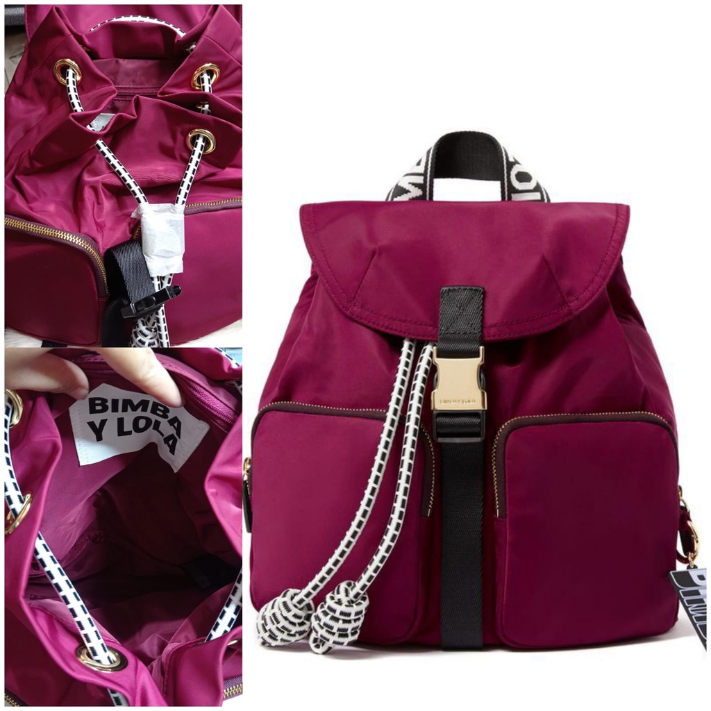 Tas Bimba Y LolaOriginal Backpack Small Red New Original