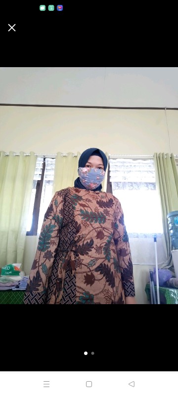 Tey-17 Batik Wanita Asj Sa Hrb026 Kenongo Kemeja Tosca Pendek