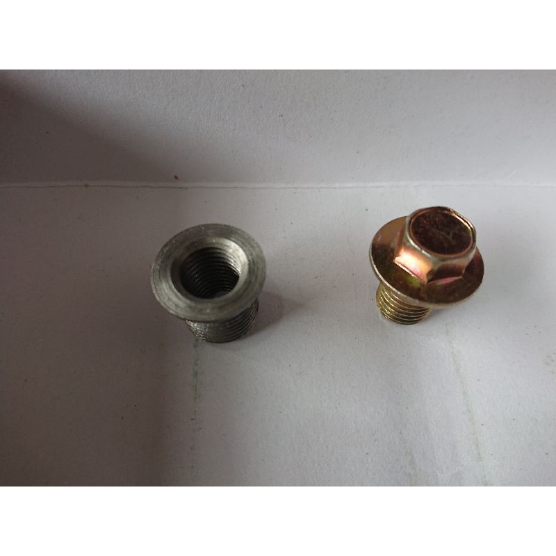 bos baut oli (derat luar m16=baut 22 dalam m12=baut 17) bonus ring aluminium