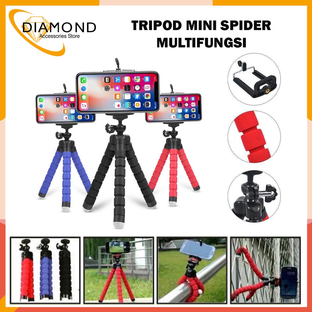 TRIPOD SPIDER / TRIPOD HP MURAH / TRIPOD MINI HP / TRIPOD HANDPHONE FREE HOLDER