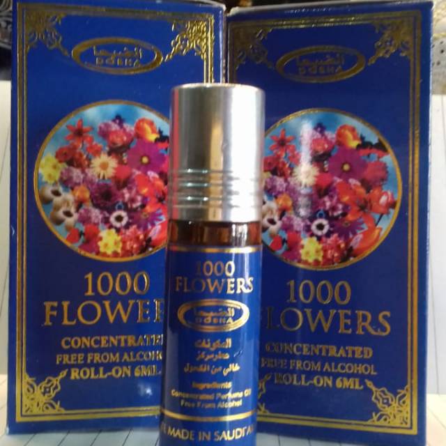 Grosir farfum DOBHA 6ml aroma 1000 flowers/ bunga