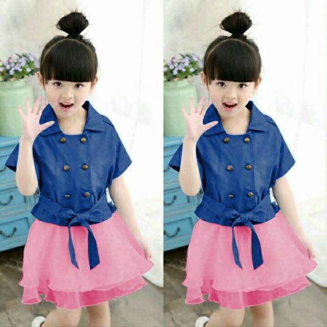 Baju anak dress BT32088 Kids Dress Yiyi Halus