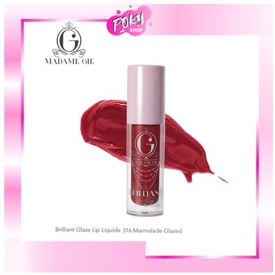 POKY - Madame Gie Brilliant Glaze Lip Liquide - MakeUp Lip Gloss Lipstik