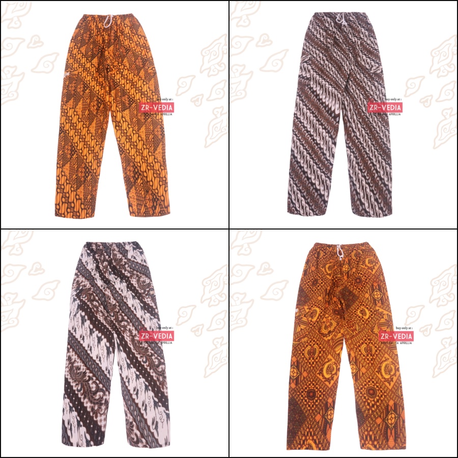 Celana Boim Batik Uk 6-8 th / Celana Panjang Harian Training Santai Grosir Pants Kids Anak Laki Adem