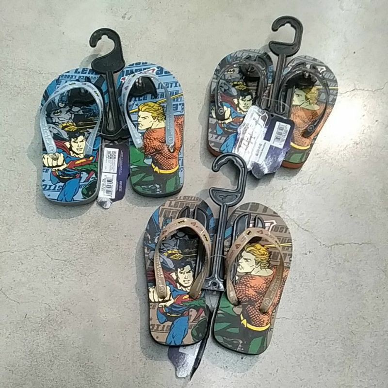 sandal jepit zandilac anak laki-laki karakter justice league