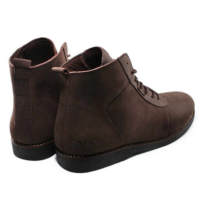 Sauqi NVM High Boots Hitam Sepatu Formal Pria Wanita Original Kulit Asli  Boots  Kulit Asli (CH) - Cokelat