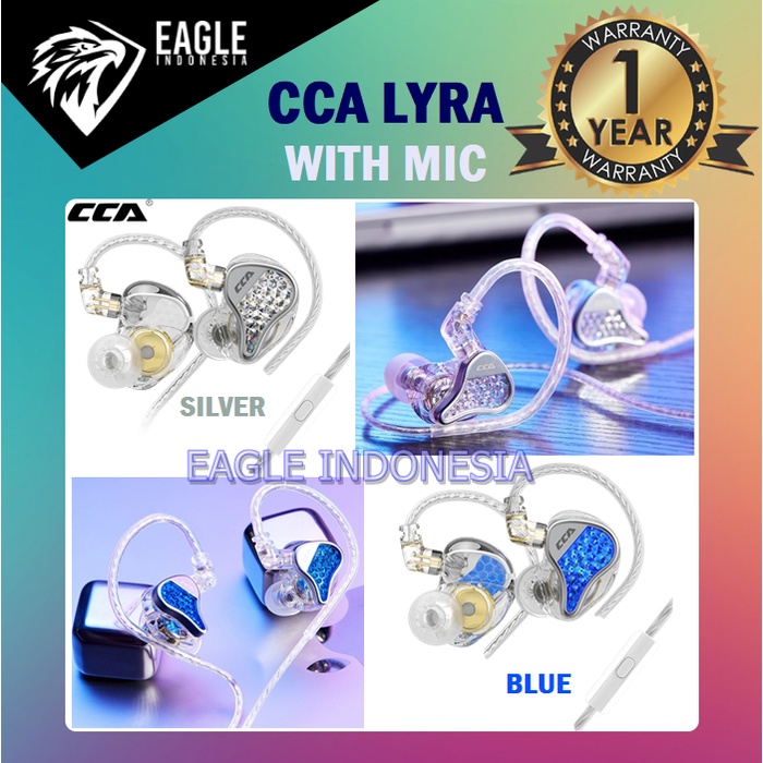 CCA LYRA HiFi Single Dynamic Driver In-ear Earphone WITH MIC