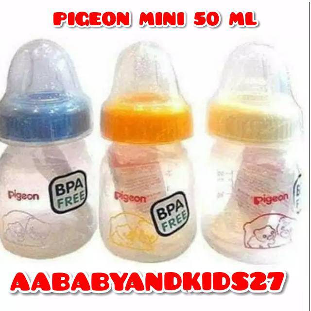 BOTOL BAYI SUSU BPA FREE PIGEON 50ML-BOTOL BAYI SUSU PIGEON MINI-BOTOL SUSU BAYI MURAH MERIAH