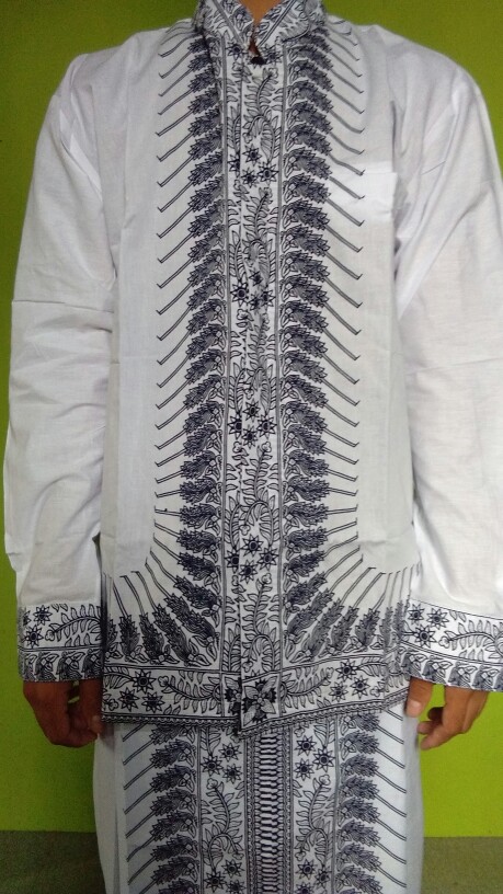 Setelan Sarung Koko Batik Solo Pria Lengan Panjang