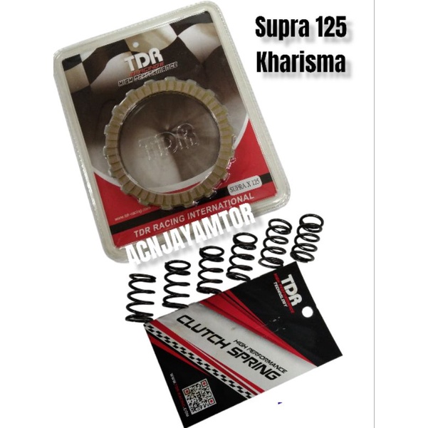 PAKETAN KAMPAS KOPLING TDR KHARISMA/SUPRA X 125 + PERKOPLING TDR