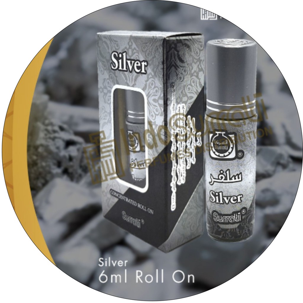 Parfum SILVER 6ml Roll On | Parfum Surrati | Surrati Perfumes | Bibit Minyak Wangi