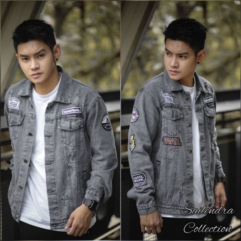 DENIM JEANS JACKET - DENIM JACKET - JACKET PRIA -JACKET DENIM SALVIOHEXIA - JAKET DENIM