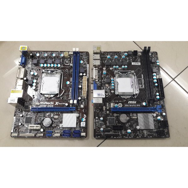 Terbaru    Mobo - Motherboard H61 MSI - ECS - ASROCK SOCKET LGA 1155 CORE I3 I5 I7    Murah