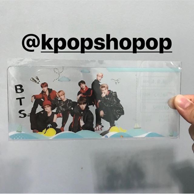 BTS transparent plane ticket