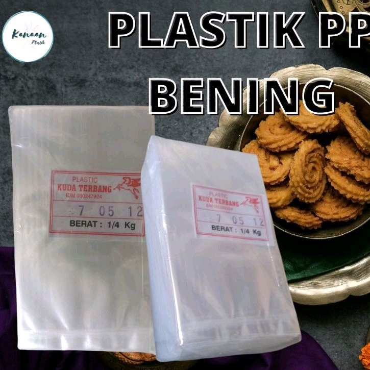 PLASTIK PP/PLASTIK BENING  tebal 0,5(250gr)