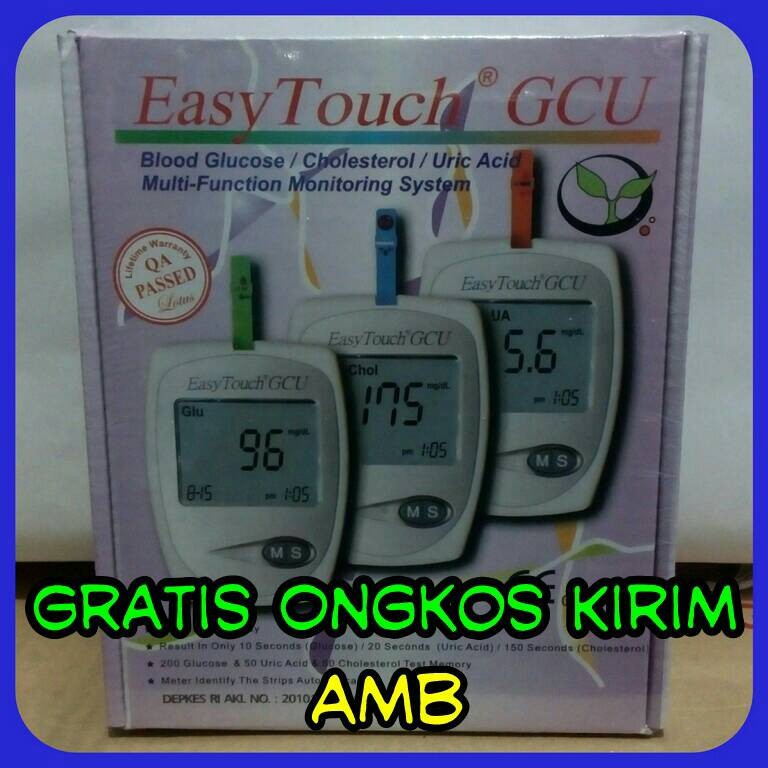 

EASY TOUCH ALAT CEK GULA DARAH KOLESTEROL DAN ASAM URAT