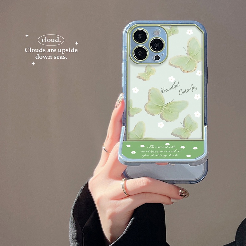 Butterfly Soft Case TPU Transparan Motif Kupu-Kupu Untuk iPhone 12 13 Se 2020 6 6S 7 8 Plus X XS XR 11 Pro Max