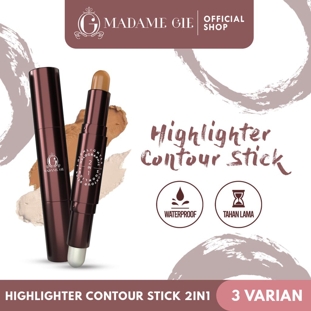 Najmia Madame Gie Halographic 2in1 Highlighter &amp; Contour Stick