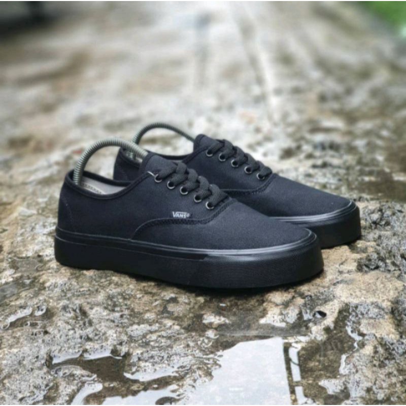 Sepatu Sekolah Laki-laki Perempuan VANS CLASSICAL OLDSKOOL PREMIUM CASUAL FULLBLACK